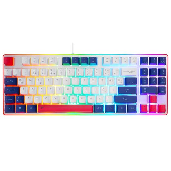 ACER eMachines, EAK216, Beyaz, USB Kablolu, Rainbow Backlight, Membran