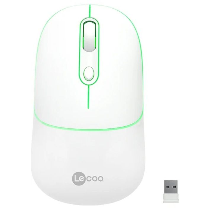 LENOVO LECOO WS210 Kablosuz/Bluetooth 1600DPI (Şarj Edilebilir) Beyaz 