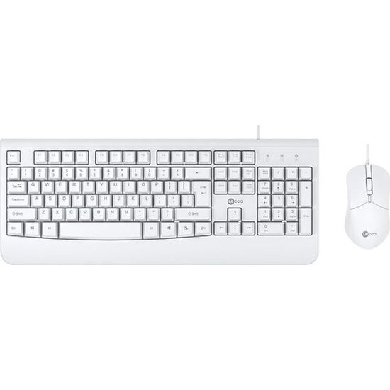 LENOVO LECOO Q Usb Kablolu Beyaz Klavye/Mouse Set CM105