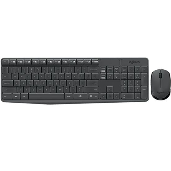 Logitech MK235 Q Kablosuz Usb Siyah Multimedya Klavye/Mouse Set 920-00
