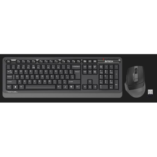 A4 TECH FG1035, Gri, FSTYLER, 2.4Ghz Kablosuz, Türkçe Q, Klavye Mouse 