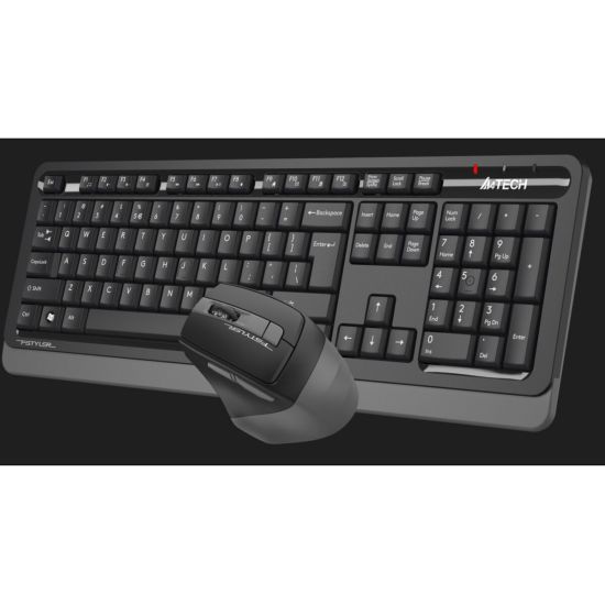 A4 TECH FG1035, Gri, FSTYLER, 2.4Ghz Kablosuz, Türkçe Q, Klavye Mouse 