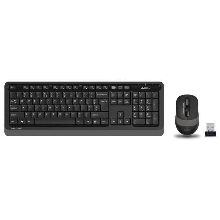 A4 TECH FG1010, Gri, FSTYLER, 2.4Ghz Kablosuz, Türkçe Q, Klavye Mouse 