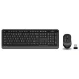 A4 TECH FG1010, Gri, FSTYLER, 2.4Ghz Kablosuz, Türkçe Q, Klavye Mouse 