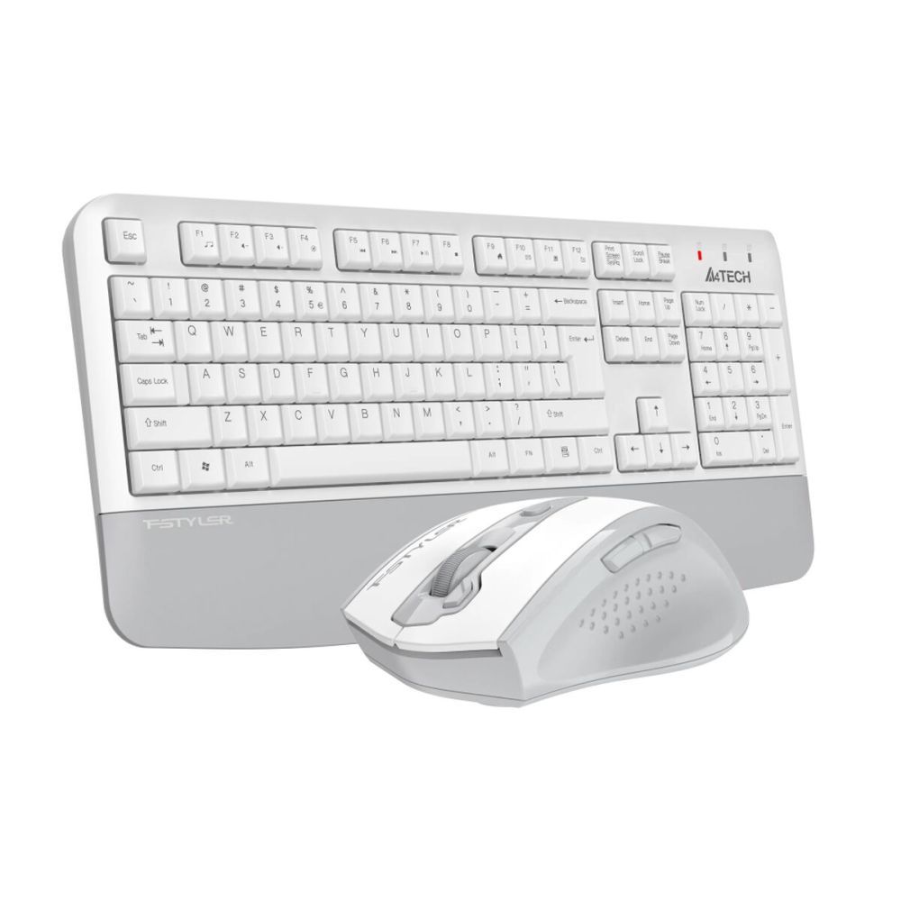 A4 TECH FG2500S PLUS, Beyaz, FSTYLER, 2.4Ghz Kablosuz, Türkçe Q, M.Med