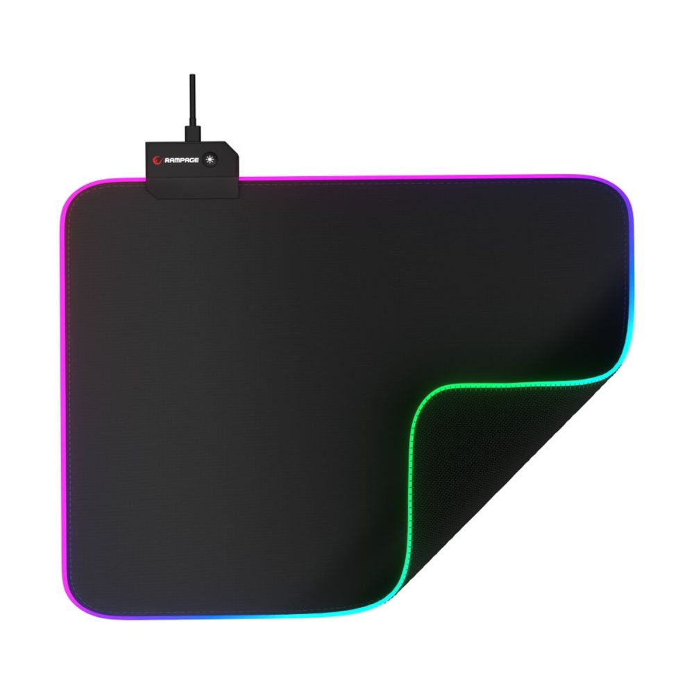 Rampage MP-21, PULSAR M RGB, 252x328x3mm, RGB Led, Gaming, MOUSE PAD (