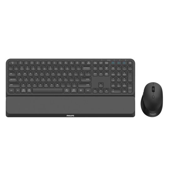 PHILIPS SPT6607B, Siyah, Türkçe Q, 2.4Ghz ve Bluetooth Kablosuz, Bilek