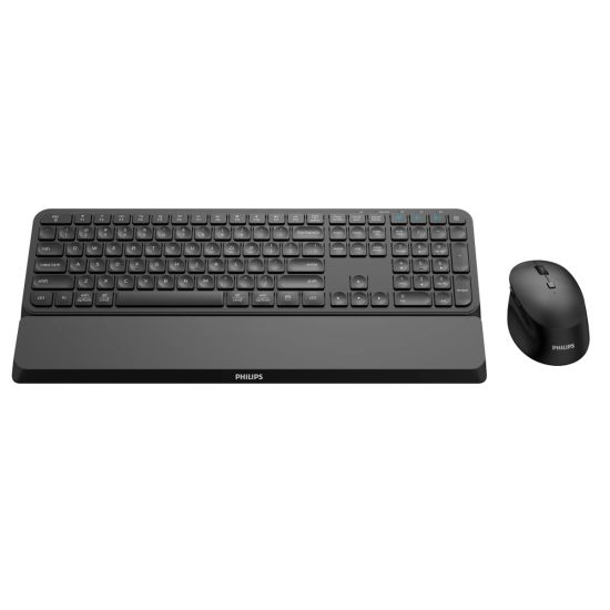 PHILIPS SPT6607B, Siyah, Türkçe Q, 2.4Ghz ve Bluetooth Kablosuz, Bilek