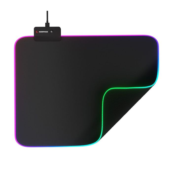 Rampage MP-23, BLITZ M RGB, 252x328x3mm, RGB Led, Gaming, MOUSE PAD (S