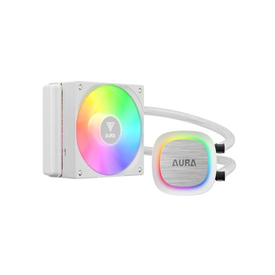 GAMDIAS AURA GL120 V2 WH, White Edition, 120mm, RGB, 1 Fanlı, CPU Sıvı