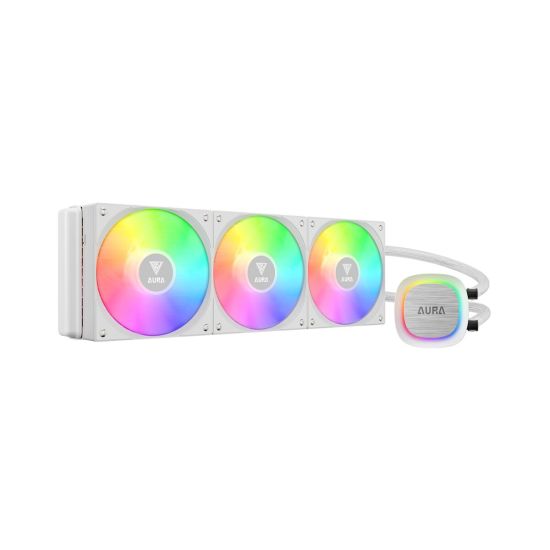 GAMDIAS AURA GL360 V2 WH, White Edition, 360mm, RGB, 3 Fanlı, CPU Sıvı