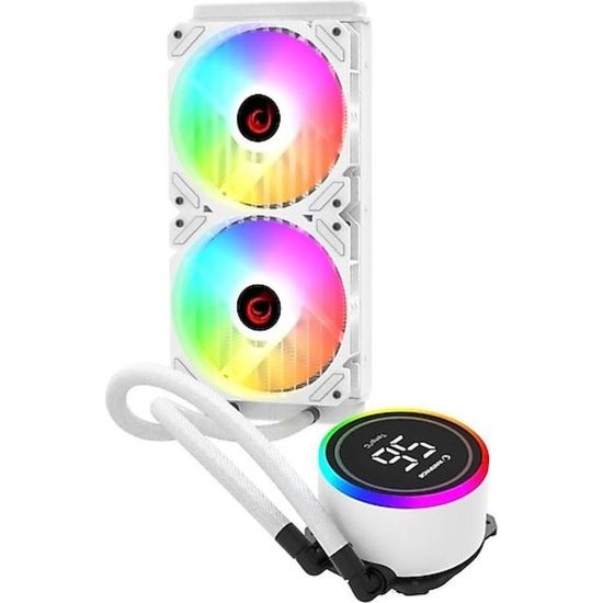 RAMPAGE HELIOS C15 (BEYAZ) SICAKLIK GÖSTERGELİ ARGB LED 240MM SIVI SOĞ