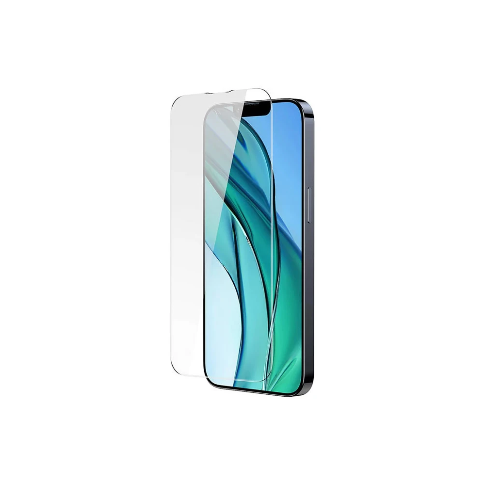 Baseus Crystal Serisi iPhone 15 Plus Full Koruma Tempered Cam Ekran Ko