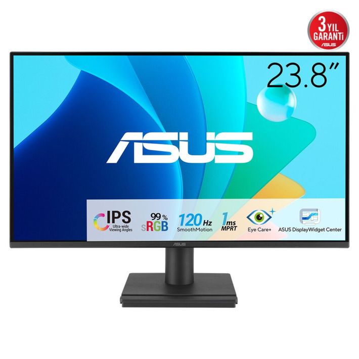 ASUS VA249HG 23,8" 1ms, 120Hz, Full HD, HDMI, VGA, IPS LED, Çerçe