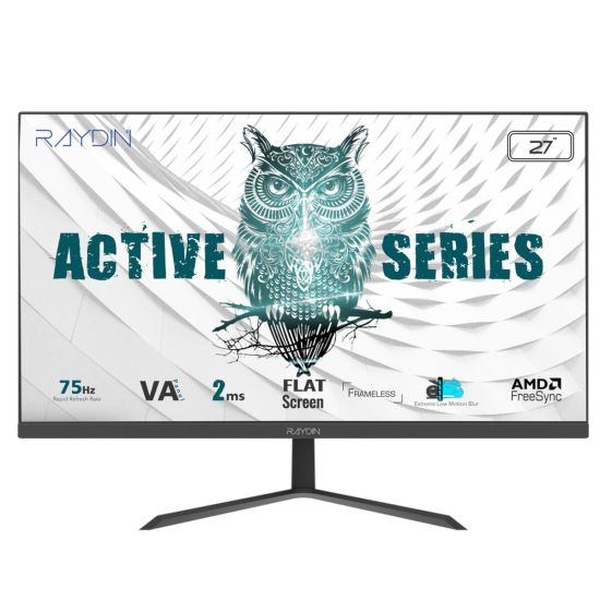 RAYDIN BREEZE, 27", 2ms, 75Hz, Full HD, D-Sub, HDMI, Frameless, V