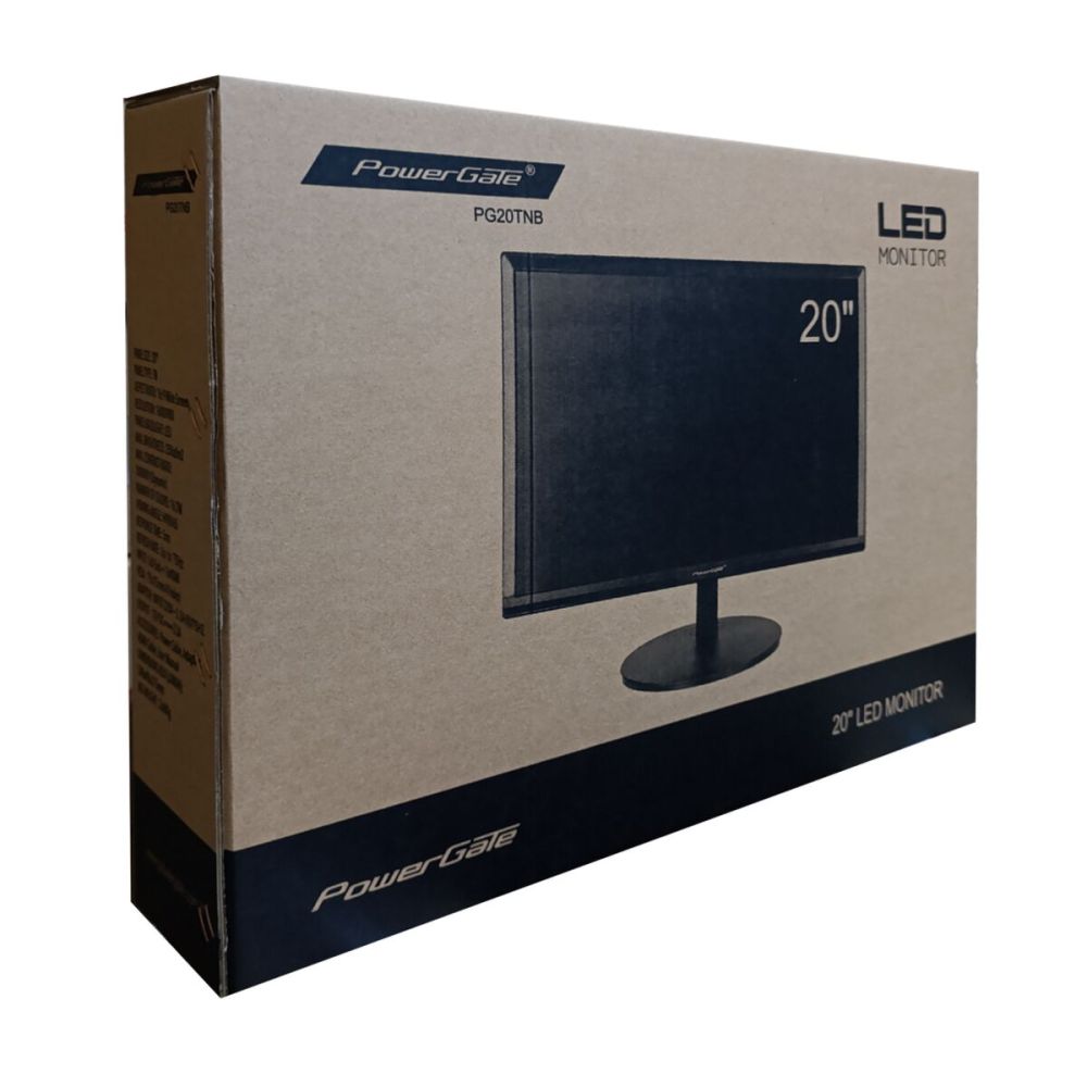 POWERGATE PG20TNB, 20", 5ms, 75Hz, 1600x900, D-Sub, HDMI, TN LED 