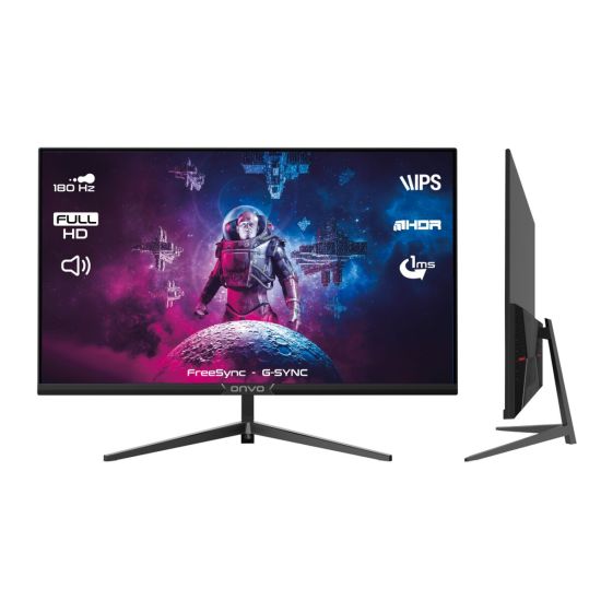 ONVO OV27MNT202G, 27" 1ms, 180Hz, Full HD, 2xHDMI, DP, 2x2W Hopar