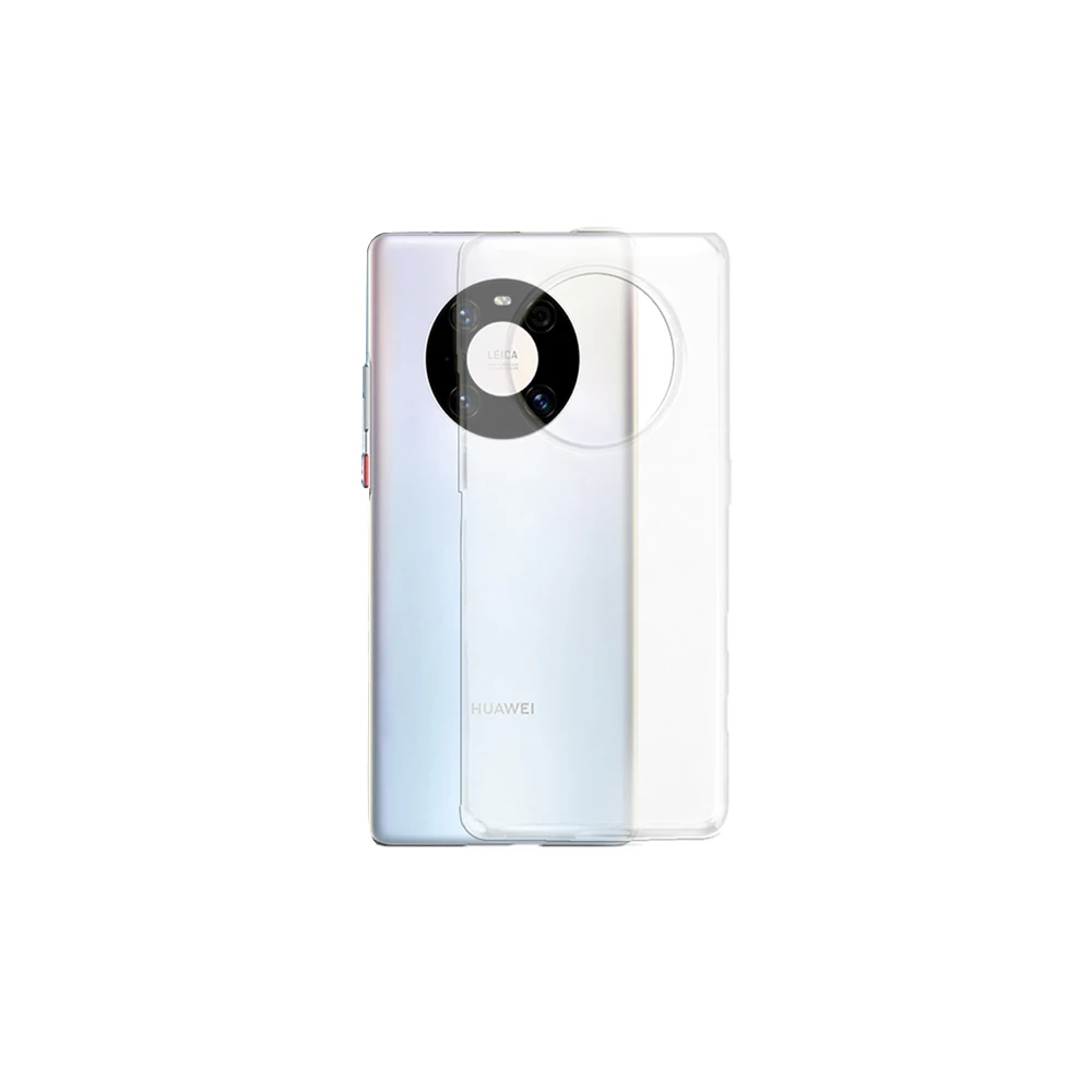 GOR Huawei Mate 40 Pro Kılıf Kamera Korumalı Şeffaf Silikon Kılıf