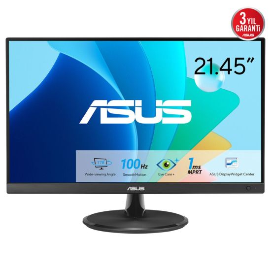 ASUS VP227HF 21,45" 1ms, 100Hz, Full HD, HDMI, VGA, VA LED, Çerçe