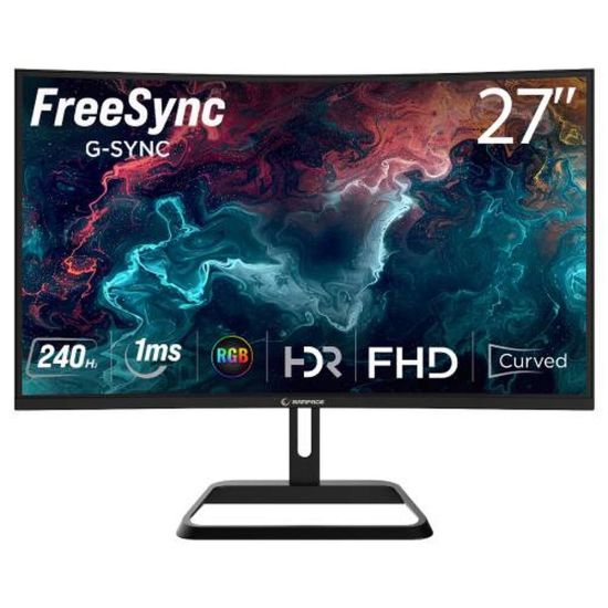 RAMPAGE 27 XYRA XR27C240F VA FREESYNC+RGB R1500 1Ms 240Hz HDMI+DP PIVO