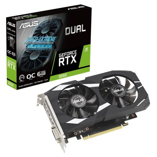 ASUS DUAL-RTX3050-O6G, 6GB, GDDR6, 96Bit, 1xHDMI, 1xDP, 1xDVI GAMING E