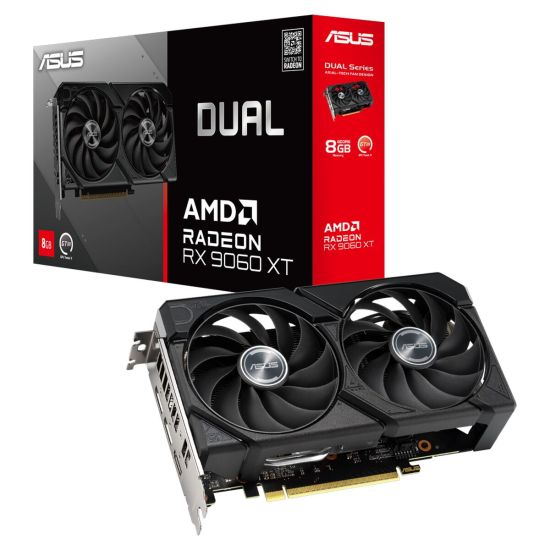 ASUS DUAL-RX9060XT-8G, 8Gb, 128Bit, GDDR6, 1xHDMI, 2xDP, GAMING Ekran 