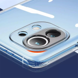 GOR Xiaomi Mi 11 Kılıf Kamera Korumalı Şeffaf Silikon Kılıf