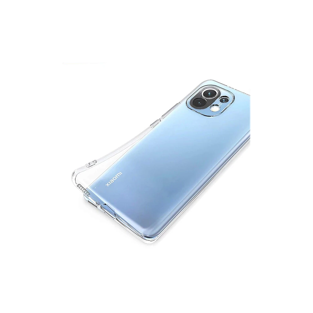 GOR Xiaomi Mi 11 Kılıf Kamera Korumalı Şeffaf Silikon Kılıf
