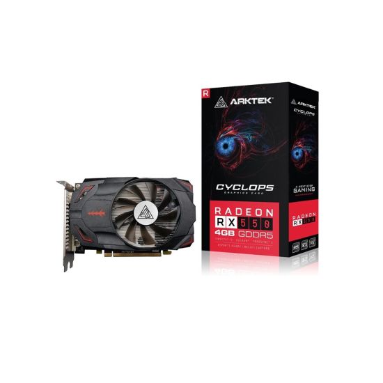 ARKTEK CYCLOPS, AKR550D5S4GH1, RX550, 4Gb, GDDR5, 128BIT, 1xDVI, 1xHDM