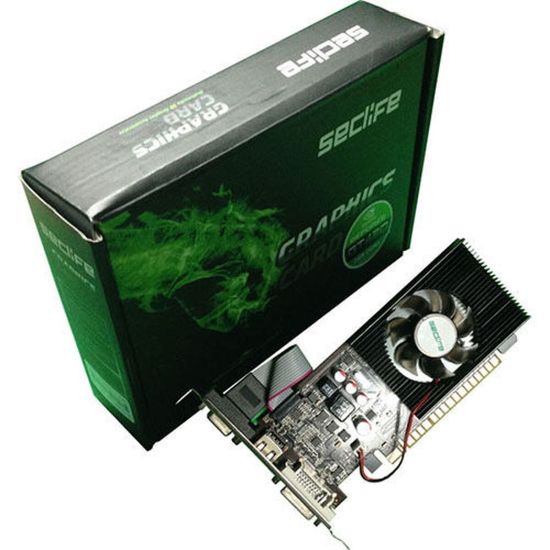 Seclife Nvidia 2GB Geforce GT610 DDR3 64 Bit HDMI DVI VGA LP Single Fa