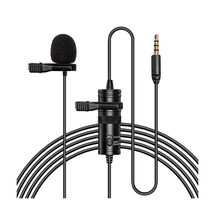 ALLY 3.5MM Universal Lavalier Kablolu Yaka Mikrofonu 6 Metre