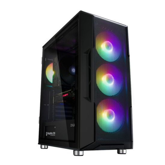 ZALMAN I3 NEO BLACK, MegaMax, 700W 80+, Mesh Panel, Tempered Glass, 4x