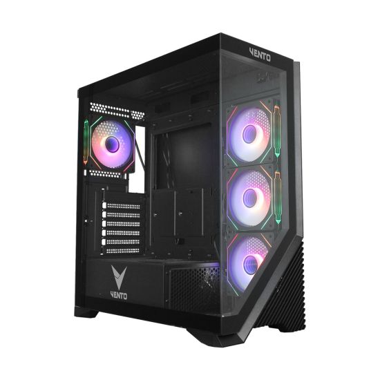 VENTO VG4202FLA ATX Tower, 850W 80+ Siyah, Temperli Cam, RGB, Mesh, AT