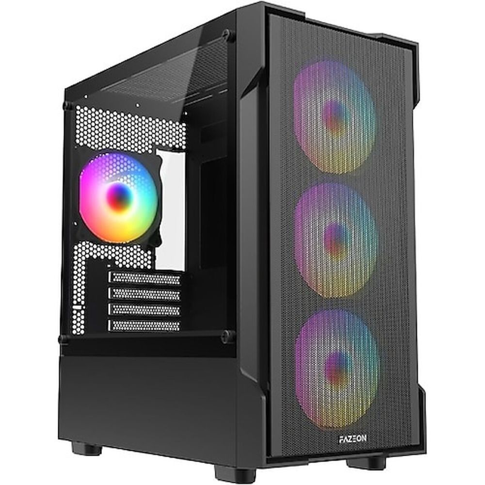 FAZEON F1 650W 80+ BRONZE Mesh 4x120mm Rainbow Fanlı mATX Bilgisayar K