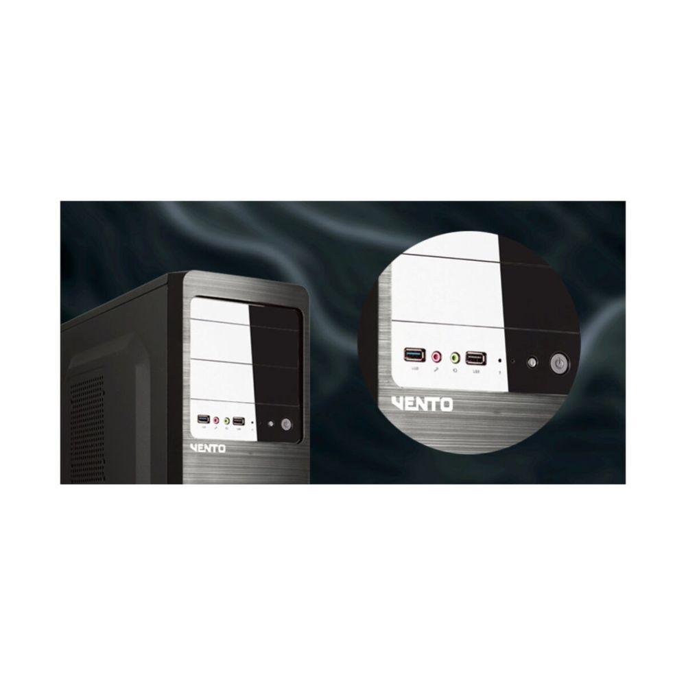VENTO VS114F Mid Tower, 400W Siyah, Kurumsal KASA