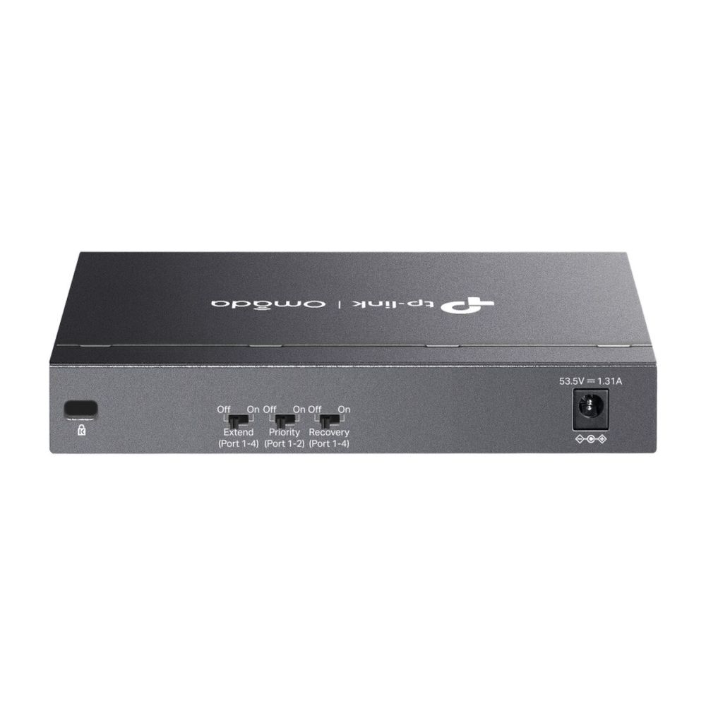 OMADA DS106P, 6 Port Megabit, 4 Port Megabit PoE+, 67W, Yönetilemez, M