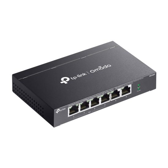 OMADA DS106P, 6 Port Megabit, 4 Port Megabit PoE+, 67W, Yönetilemez, M