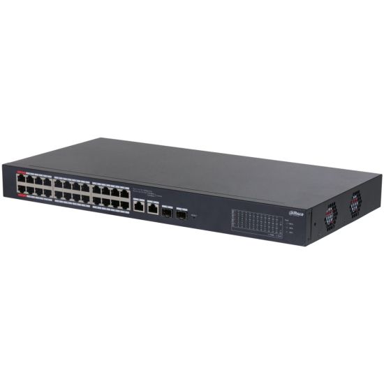 DAHUA CS4226-24ET-240, 24Port, Megabit, PoE 240W, 2 Port SFP Gigabit C