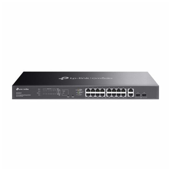 Omada ES220GMP, 16 Port Gigabit, 16 Port PoE+, 2 Port Gigabit SFP, 250