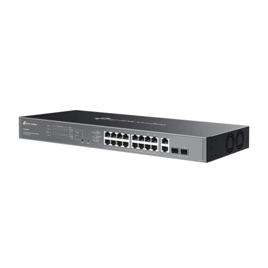 Omada ES220GMP, 16 Port Gigabit, 16 Port PoE+, 2 Port Gigabit SFP, 250