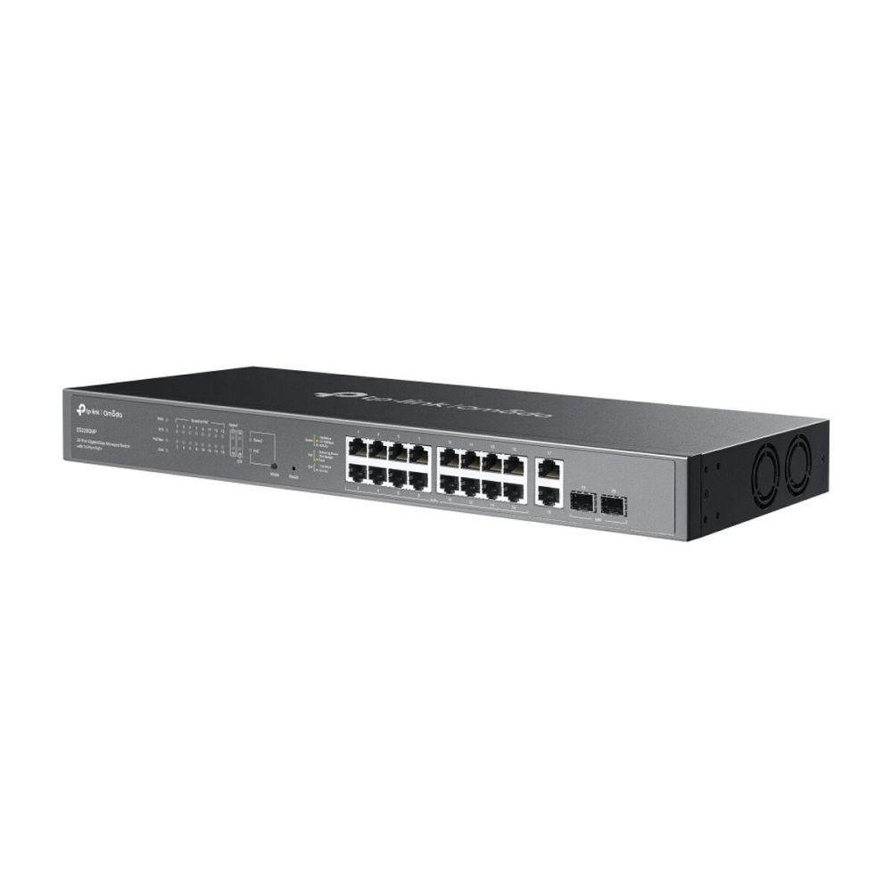 Omada ES220GMP, 16 Port Gigabit, 16 Port PoE+, 2 Port Gigabit SFP, 250
