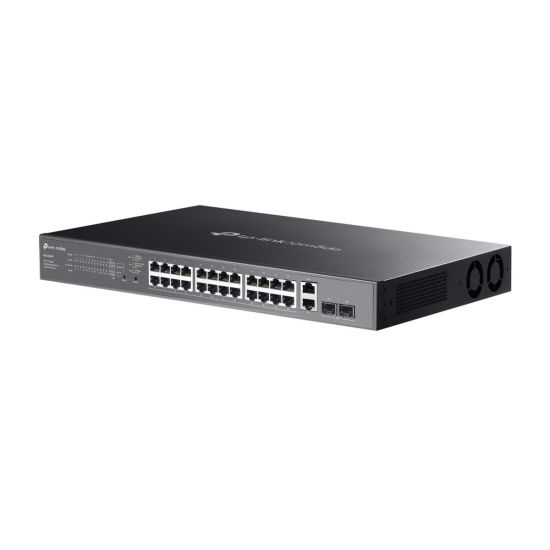 OMADA ES228GMP, 28 Port Gigabit, 24 Port Poe+, 2 Port Gigabit SFP, 384