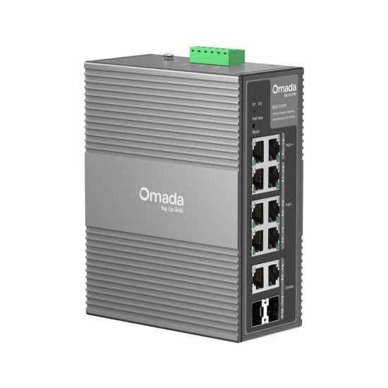OMADA IES210GPP Industrial, 10 Port Gigabit, 6 Port Poe+, 2 Port Poe++