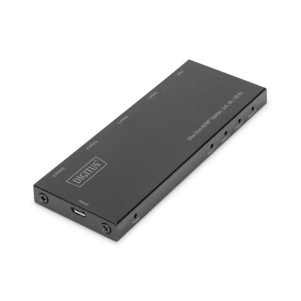 Digitus Ultra İnce HDMI Çoklayıcı, 1x4, 4K/60Hz, HDR, HDCP 2.2, 18 Gbp