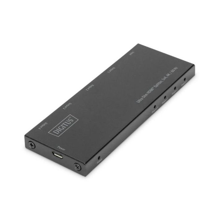 Digitus Ultra İnce HDMI Çoklayıcı, 1x4, 4K/60Hz, HDR, HDCP 2.2, 18 Gbp
