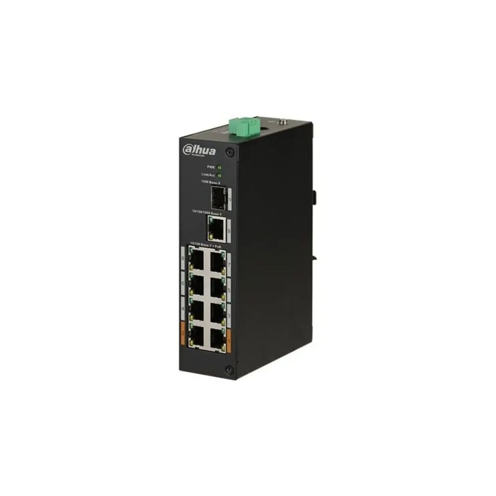 DAHUA PFS3110-8ET-96-V2, 8 Port, Megabit, PoE 96W, 1 Port Gigabit Upli