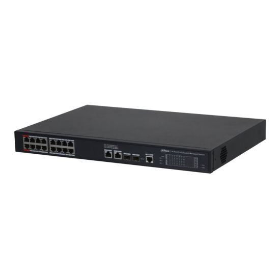 DAHUA S4220-16GT-240, 16 Port, Gigabit, PoE 240W, 2 Port Gigabit Uplin