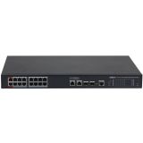 DAHUA S4220-16GT-240, 16 Port, Gigabit, PoE 240W, 2 Port Gigabit Uplin