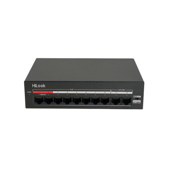HILOOK NS-0110MP-60, 8 Port, Megabit, PoE 60W, 2 Port Megabit Uplink, 