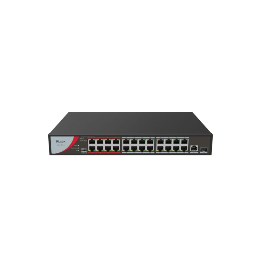 HILOOK NS-0326P-230(B), 24Port, Megabit, PoE 230W, 1 Port GigaBit Lan,
